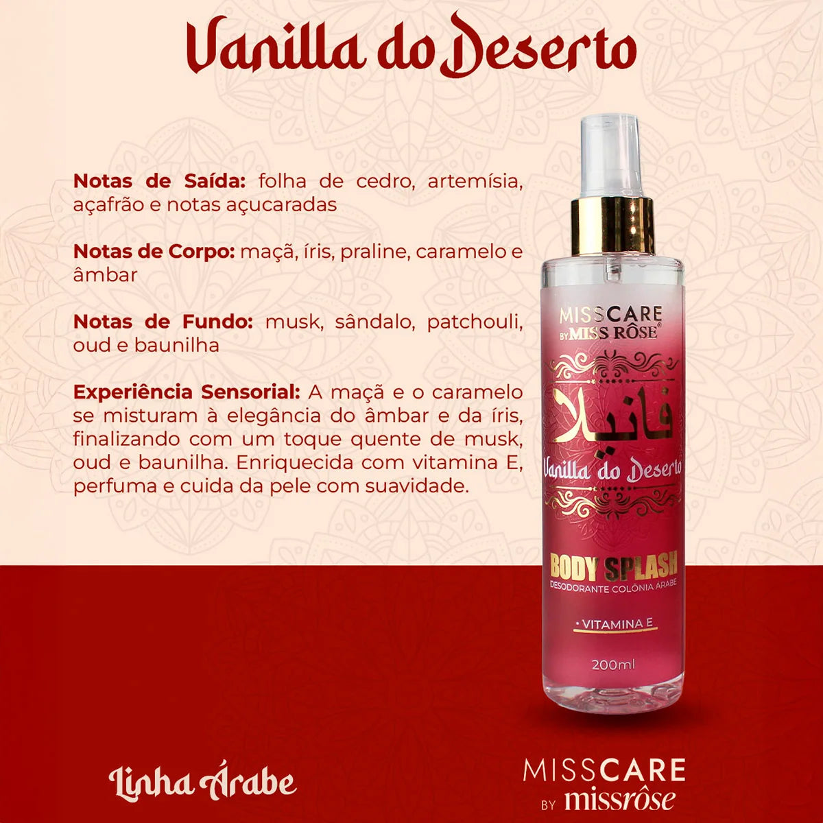 Body Splash Árabe Vanilla of the Desert — Feminino 200m