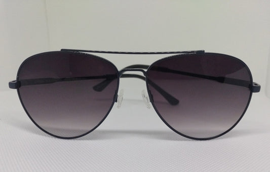 Óculos de Sol Aviador Metal Preto com Lente Preta — BLK/S10