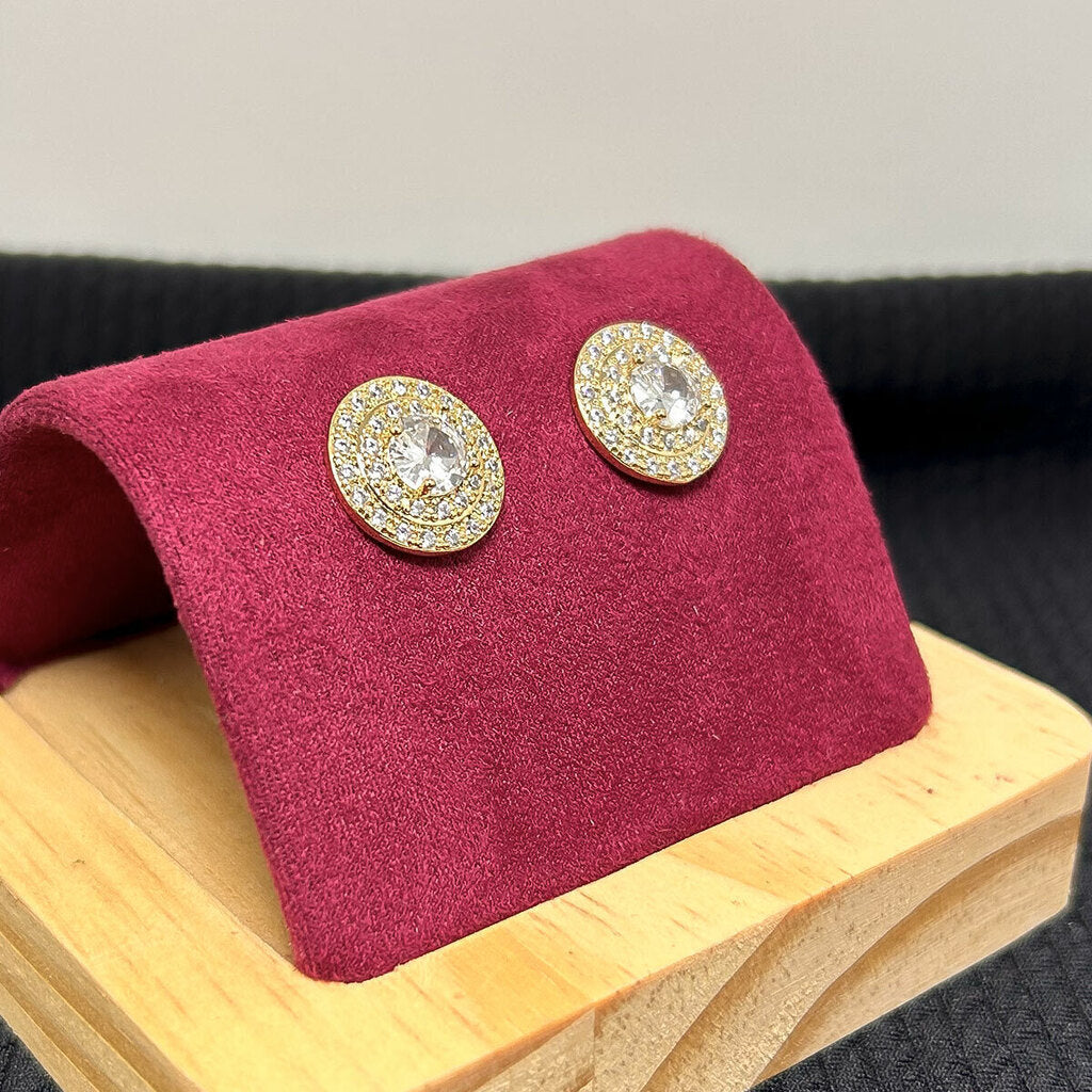BRINCO PIZZA PONTO DE LUZ BANHADO A OURO 18K