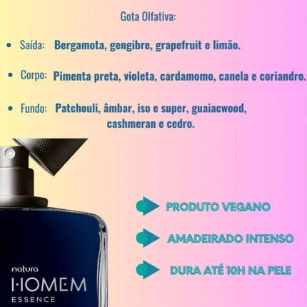 Natura Homem Essence Deo Parfum Masculino 100ml