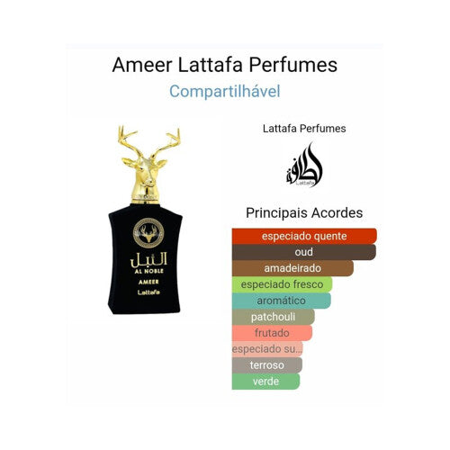Lattafa Al Noble Ameer Eau de Parfum — Perfume Unissex 100ml