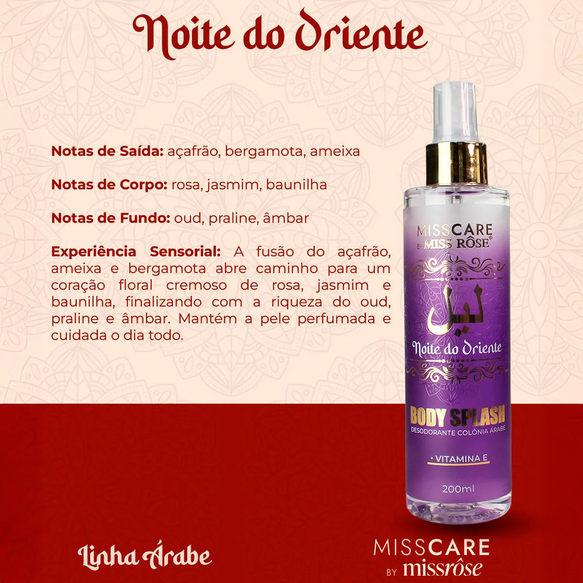 Body Splash Árabe Night of the East — Feminino 200mll