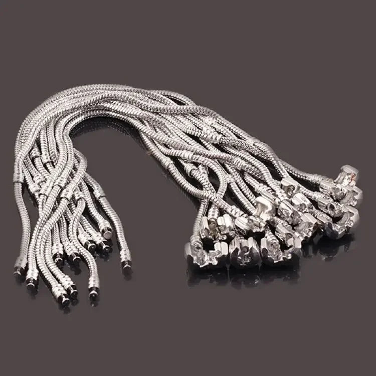 Pulseira Snake Bone para Charms — Prata 925 (Prata Esterlina)