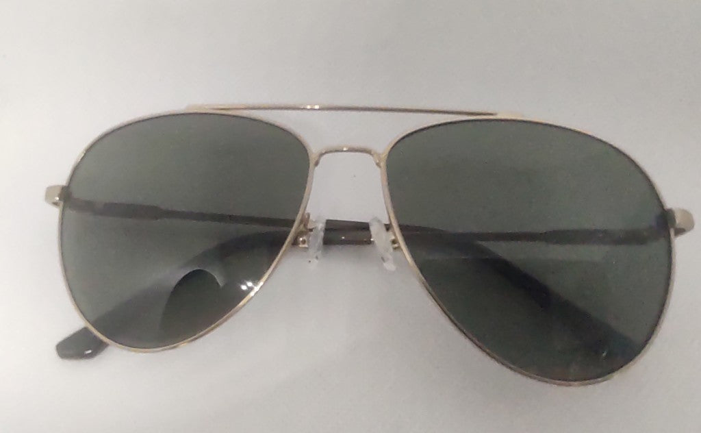 Óculos de Sol Aviador Dourado — Lente Marrom Yekecan