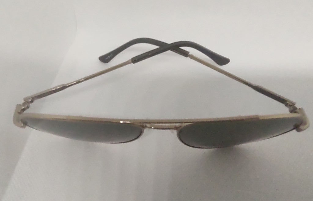 Óculos de Sol Aviador Dourado — Lente Marrom Yekecan