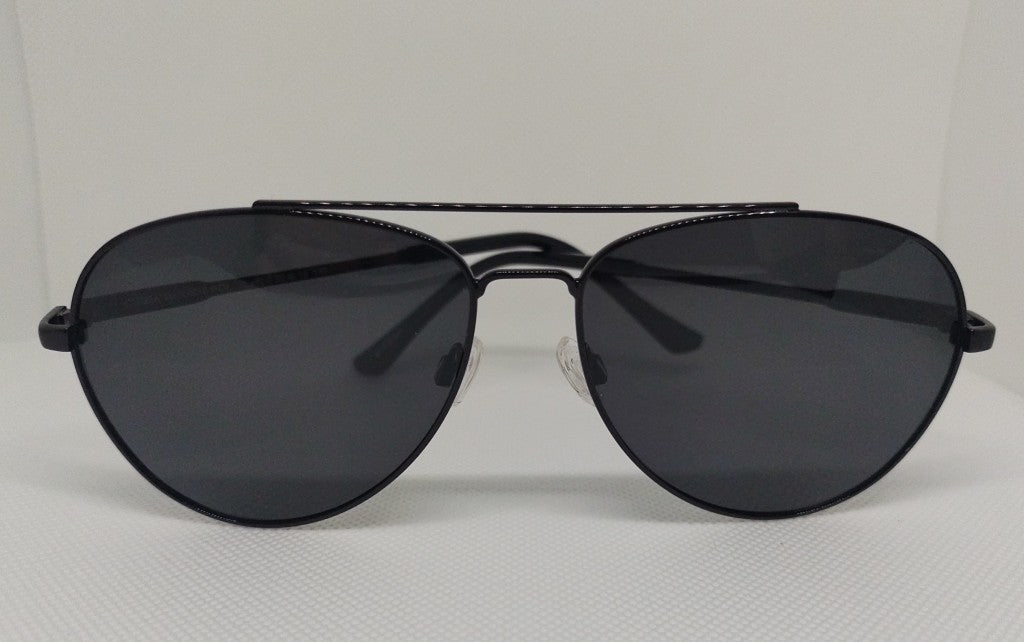Óculos de Sol Aviador Metal Preto com Lente Preta — BLK/S10