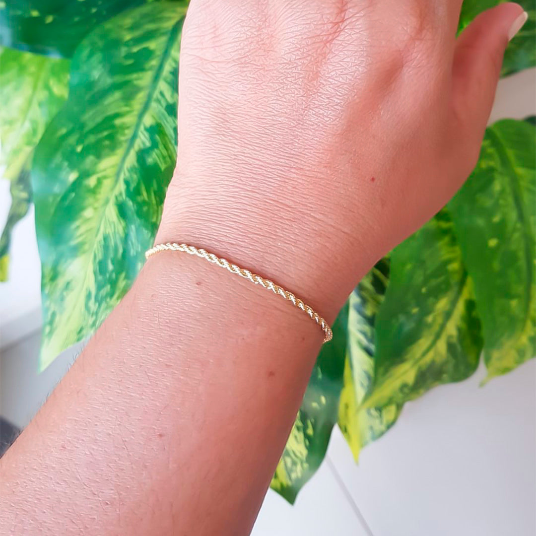 Pulseira Baiano Banhada a Ouro 18K